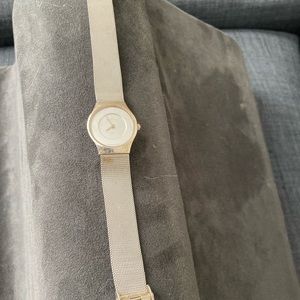 Ladies Skagen Grenen Lille-Hand Silver Stainless Steel Mesh watch